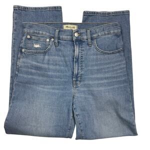 EUC - Madewell Perfect Vintage Straight Leg Medium Wash Denim Jeans
